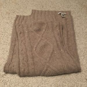 Banana Republic Taupe & Sequin Scarf Angora Blend